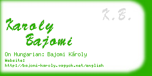 karoly bajomi business card